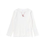 ネックレス刺しゅう長袖Tシャツ(80~130cm)