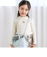 ネックレス刺しゅう長袖Tシャツ(80~130cm)