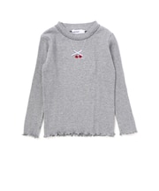 ネックレス刺しゅう長袖Tシャツ(80~130cm)