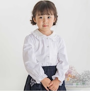 【店舗限定】襟花レースブラウス(95~150cm)