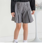 【店舗限定】ヘリンボーンキュロットパンツ(95~150cm)