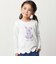 【抗菌・防臭】Rabbitレースプリント裾スカラップ天竺長袖Tシャツ(90~130cm)