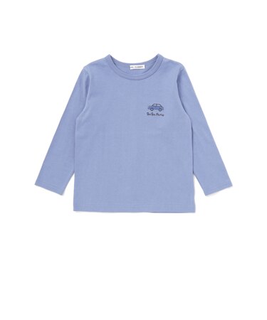 【抗菌・防臭】ワンポイント刺しゅう天竺長袖Tシャツ(90~130cm)