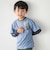 缶バッジ風立体プリント半袖Tシャツ+ロゴ長袖Tシャツ セット(90~160cm)