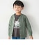 カノコ長袖カーディガン+天竺ドライビングプリント半袖Tシャツ セット(90~140cm)