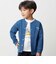 カノコ長袖カーディガン+天竺ドライビングプリント半袖Tシャツ セット(90~140cm)