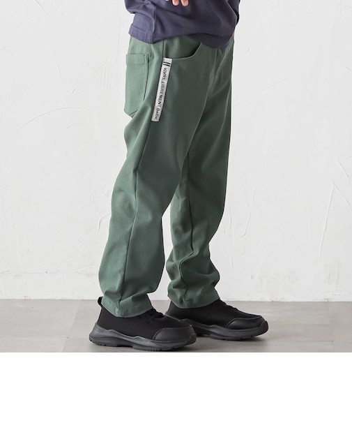 ストレッチツイルサイドテープストレートロングパンツ(90~160cm)