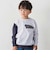 ランダム配色ワッペン刺しゅう長袖Tシャツ(90~160cm)