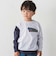 ランダム配色ワッペン刺しゅう長袖Tシャツ(90~160cm)