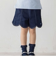 ジョグデニムスカラップショートパンツ(90~150cm)