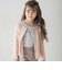長袖リブカーディガン+天竺ボーダーロゴ半袖Tシャツ セット(90~150cm)