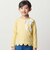 グログランBIGリボンモチーフ裾スカラップ長袖Tシャツ(90~160cm)
