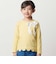 グログランBIGリボンモチーフ裾スカラップ長袖Tシャツ(90~160cm)