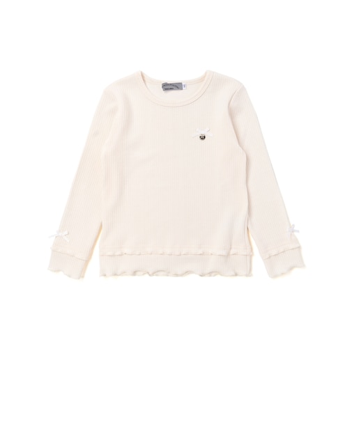 【店舗限定】2段フリルリブトップス(95~160cm)