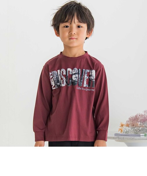 【店舗限定】発泡写真プリントロングTシャツ(95~150cm)