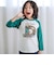 ロゴパッチ刺しゅうラグラン長袖Tシャツ(80~130cm)