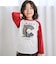 ロゴパッチ刺しゅうラグラン長袖Tシャツ(80~130cm)