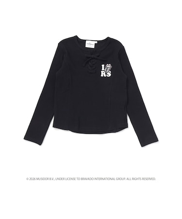【ザ・ローリング・ストーンズxNEXCHIC】編み上げリブTシャツ(110~150cm)