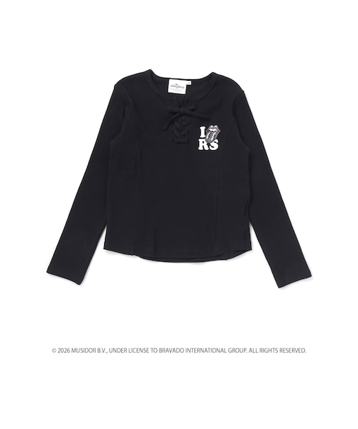 【ザ・ローリング・ストーンズxNEXCHIC】編み上げリブTシャツ(110~150cm)