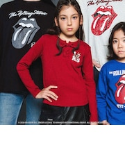 【ザ・ローリング・ストーンズｘNEXCHIC】編み上げリブTシャツ(110~150cm)