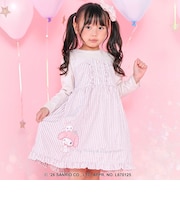 【サンリオキャラクターズｘSLAPSLIP】チェックスカートドッキングワンピース(80~130cm)