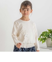 【店舗限定】花パッチワークポンチトレーナー(95~150cm)