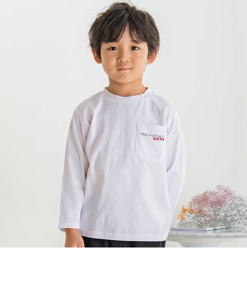 【店舗限定】サッカーバックプリントロングTシャツ(95~160cm)