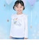 【サンリオキャラクターズｘSLAPSLIP】パッチ刺しゅう肩フリル長袖Tシャツ(80~130cm)