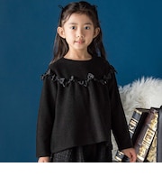リボンニットポンチトップス(95~160cm)