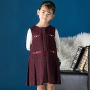 ツイードプリーツジャンパースカート(95~150cm)