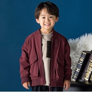 ストレッチナイロンジップアップブルゾン(95~150cm)