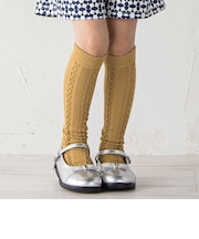 ケーブル編みハイソックス(13~24cm)