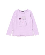パリジェンヌツイードパッチバックフリル長袖Tシャツ(90~150cm)