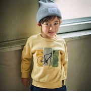 サイクルグラフィックプリントトレーナー(90~150cm)