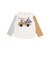 乗り物プリント袖切り替え長袖Tシャツ(80~130cm)