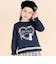 裾梯子レース天竺長袖Tシャツ(80~130cm)