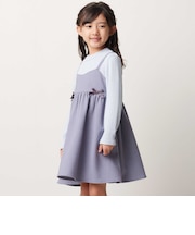 ハイネックドッキングヘリンボンキャミソールワンピース(90~150cm)