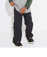 ストレッチキャンバス カーゴワイドパンツ(110~160cm)
