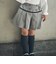 【お揃い】千鳥格子切り替えプリーツショートパンツ(90~160cm)