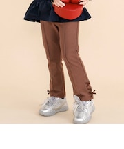 裾リボンハートパッチ付きフレアパンツ(80~130cm)