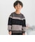 【店舗限定】配色異素材トップス(95～160cm)