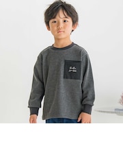 【店舗限定】杢裏毛胸ポケットトレーナー(95~150cm)