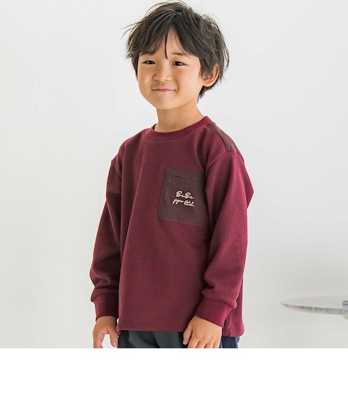 house on the hill トレーナー 100cm 店舗限定】杢裏毛胸ポケットトレーナー(95～150cm)｜ベベ オンライン