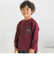 【店舗限定】杢裏毛胸ポケットトレーナー(95~150cm)