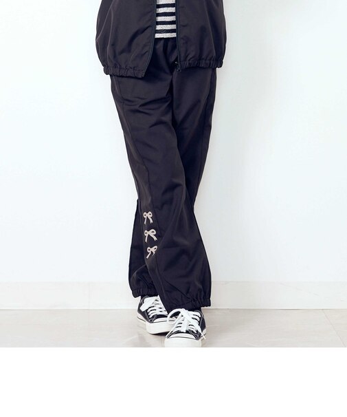 【WEB限定/A★DAY/スラガク/反射テープ/裏メッシュ】夜道も安全！めだちたGIRL＆ひかるBOYの★シャカシャカパンツ女の子(100~150cm)