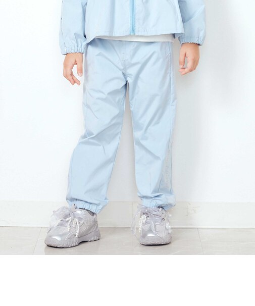【WEB限定/A★DAY/スラガク/反射テープ/裏メッシュ】夜道も安全！めだちたGIRL＆ひかるBOYの★シャカシャカパンツ女の子(100~150cm)