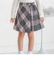 【店舗限定】チェック巻きスカートキュロット(95~160cm)