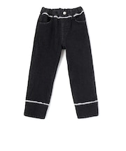 【店舗限定】レースストレッチデニムロングパンツ(95～150cm)