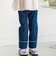【店舗限定】レースストレッチデニムロングパンツ(95～150cm)