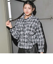 サイドレースアップ長袖シャツ(130~160cm)